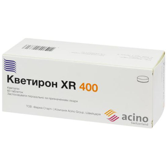 Кветирон XR 400 таблетки 400 мг №60